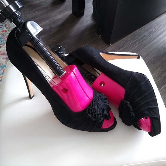 BRIAN ATWOOD suede peep-toe stilettos - Picture 4 of 17